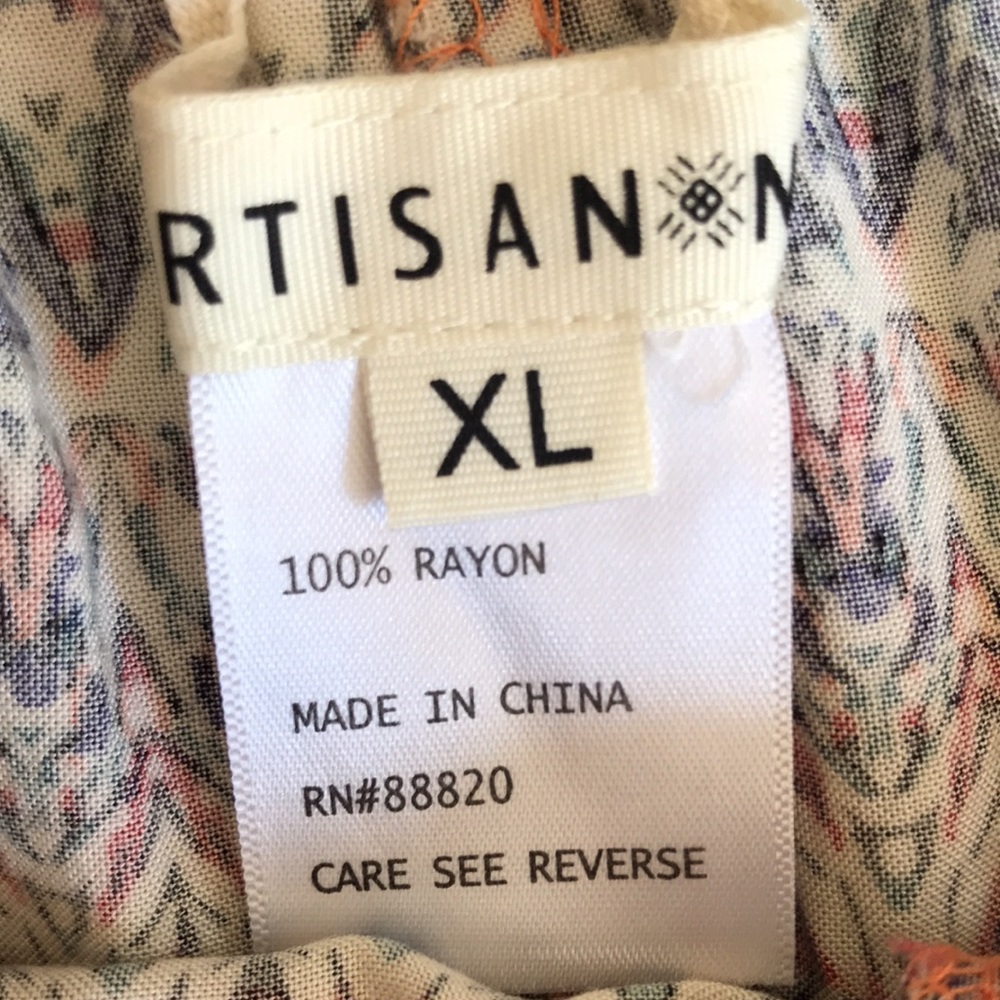 Patterned drawstring pants - Picture 2 of 2